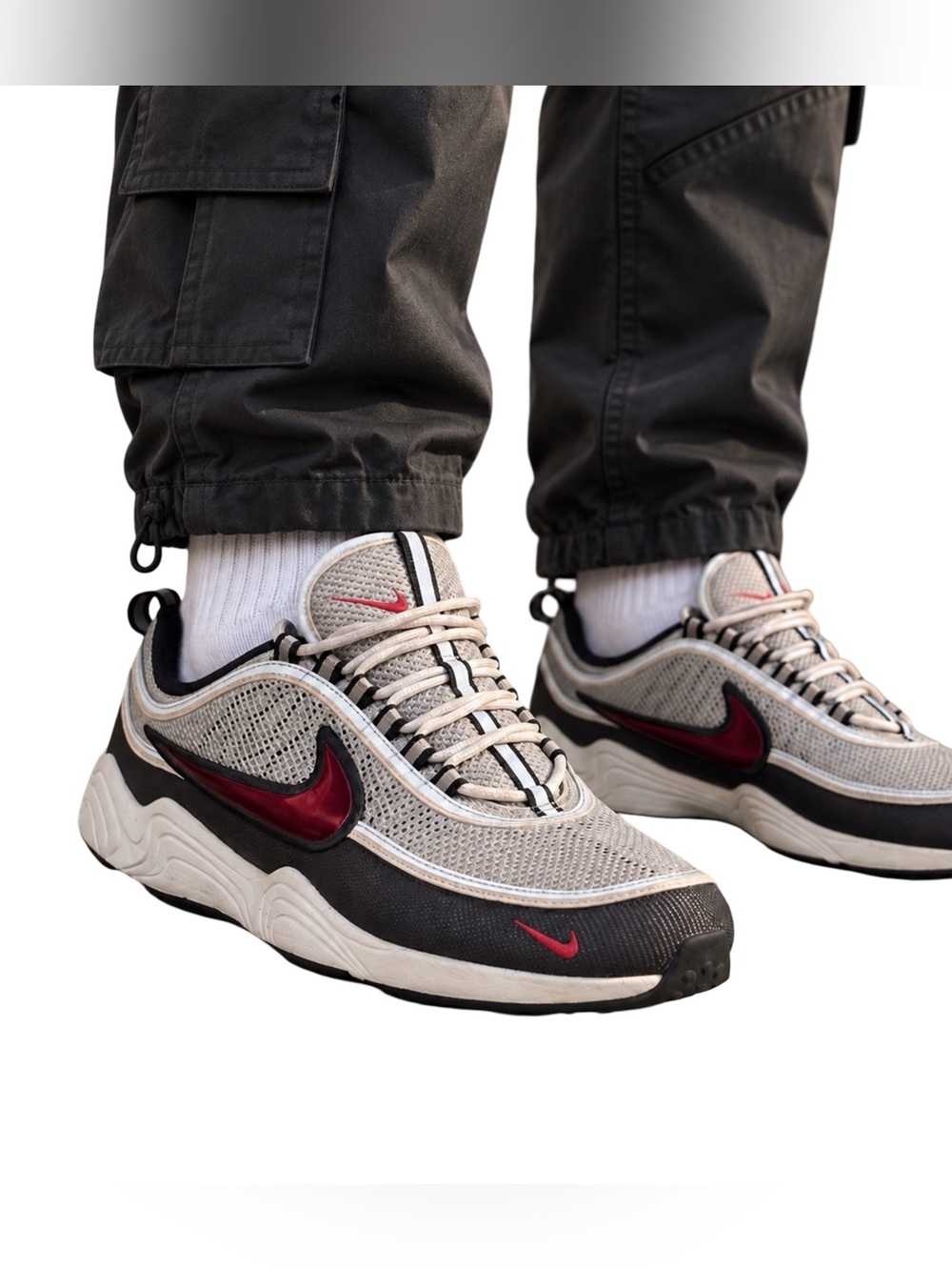 Nike Air Zoom Spiridon OG Sport Red Sneakers Men’s 10.5 HF9117-001